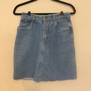 Denim Cutoff Skirt